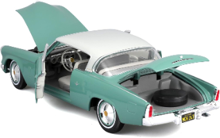 דגם מכונית סטודבייקר - Maisto 1953 STUDEBAKER STARLINER Mint GREEN