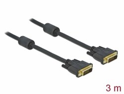 כבל מסך Delock Cable DVI 24+1 Male To DVI 24+1 Male 3 m