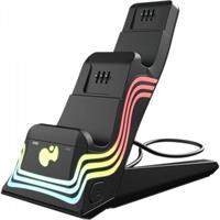 מטען מהיר כפול כולל סוללות לשלטי XBOX עם תאורת RG