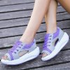 סגול - סנדלי פלטפורמה ספורטיביות Sandals Sports
