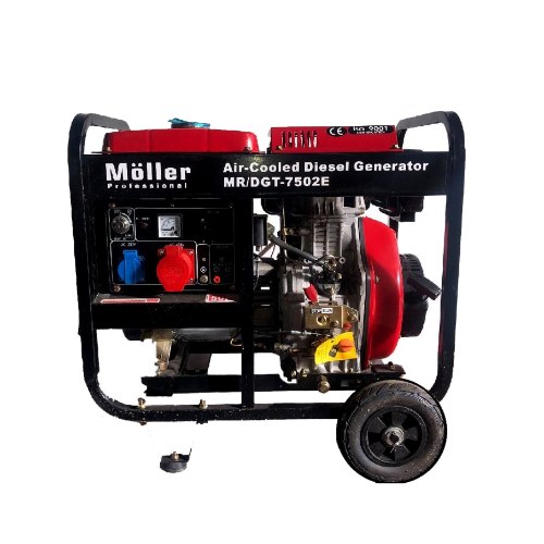 גנרטור דיזל פתוח 7500W תלת פאזי DGT-7502E של חברת MOLLER GERMANY