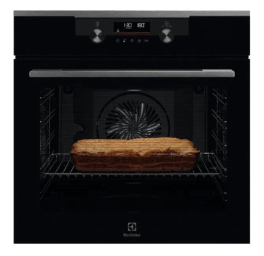 תנור פירוליטי רב תכליתי 71 ליטר דגם Electrolux EOP7528H אלקטרולוקס נירוסטה מושחרת בשילוב זכוכית שחור