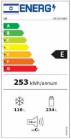 מקרר מקפיא תחתון נפח כולל 344 ליטר זכוכית לבנה LG דגם GR-B374WG
