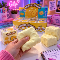 סקווישי קוביית גבינה גדולה מרקם וזלין - Squishy Cheese  Vaseline