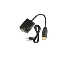 מתאם HDMI To VGA With Audio Output Adapter