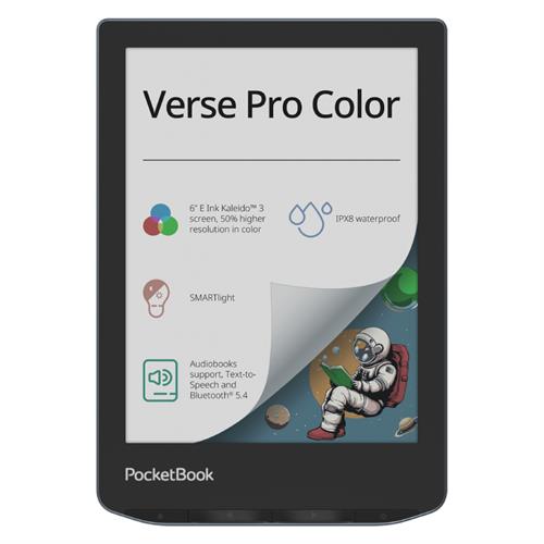 ספר אלקטרוני PocketBook 6" Verse Pro Color עם מסך צבעונ
