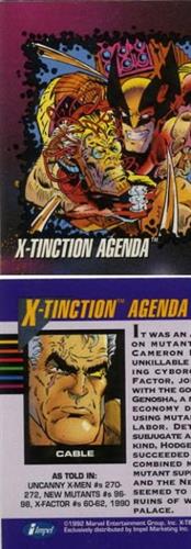 קלף בודד מארוול marvel - x - tinction agenda - Universe Series 3 - 184