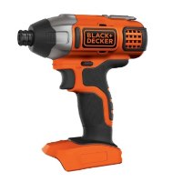 מברגה אימפקט נטענת 18V גוף בלבד- ללא סוללה Black+Decker BDCIM18N-XJ – מברגה כתומה-שחורה, גוף הכלי
