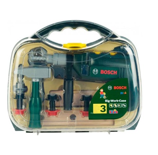 סט מארז מקדחה בוש עם אביזרים לילדים מבית Klein Bosch Mini