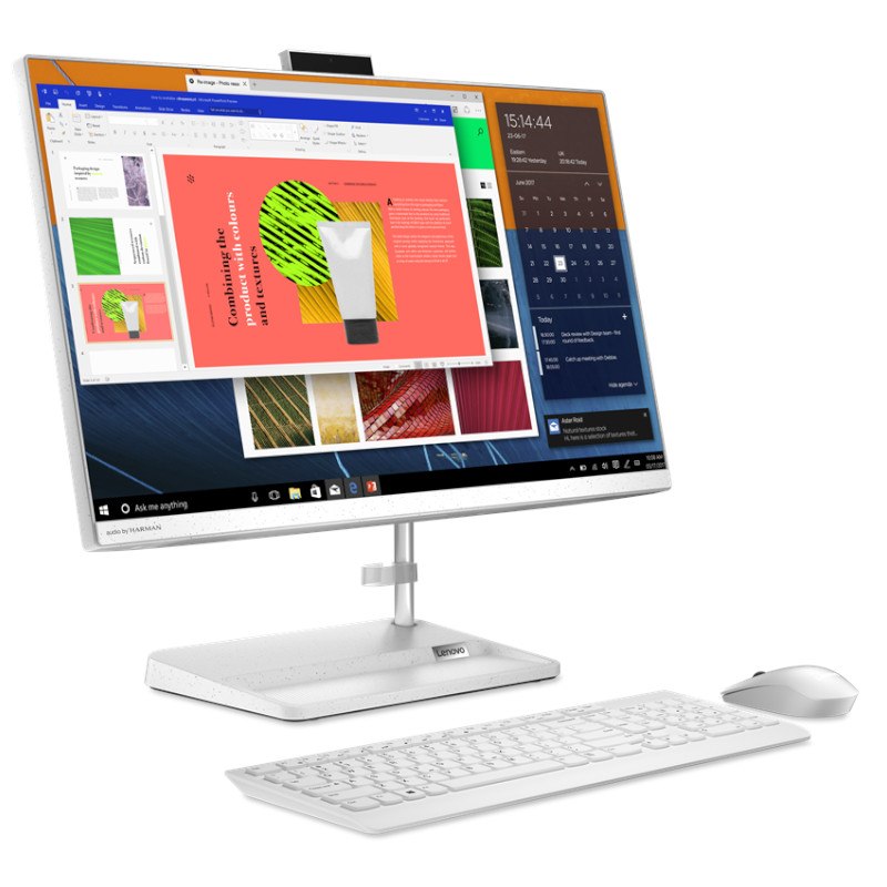 נייח LENOVO IDEACENTRE AIO 3 (24") - I7-1260P 16GB 512SSD 23.8" FHD MX550 2GB DOS - AIO - צבע לבן