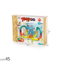מסלול רכבת מגנטי 45 חלקים TWISTY-GO