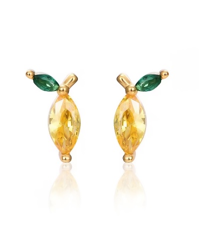 Lemon Earrings Gold