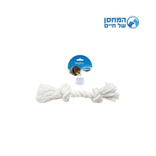 של דוו+ חבל דנטלי שני קשרים בצבע לבן 37 ס"מ