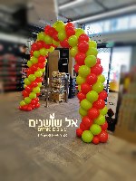 עיצוב קשת בלונים ספירלה