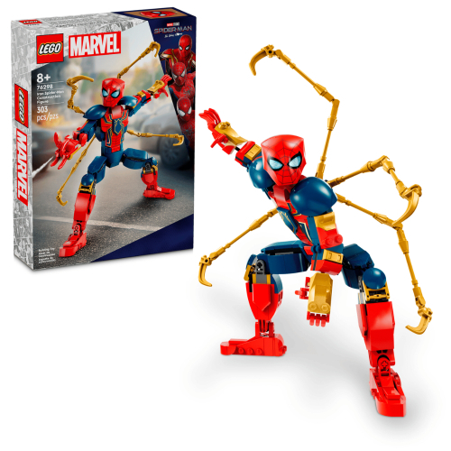 לגו מארוול - דמות פעולה של איירון ספיידרמן - LEGO 76298