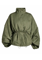 Olive Tailored Cinch Waist Jacket