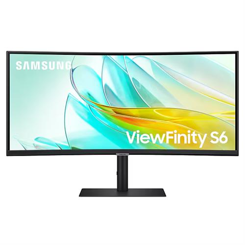 מסך מחשב קעור Samsung 34" ViewFinity S6 VA UWQHD 100Hz 5ms 1000R