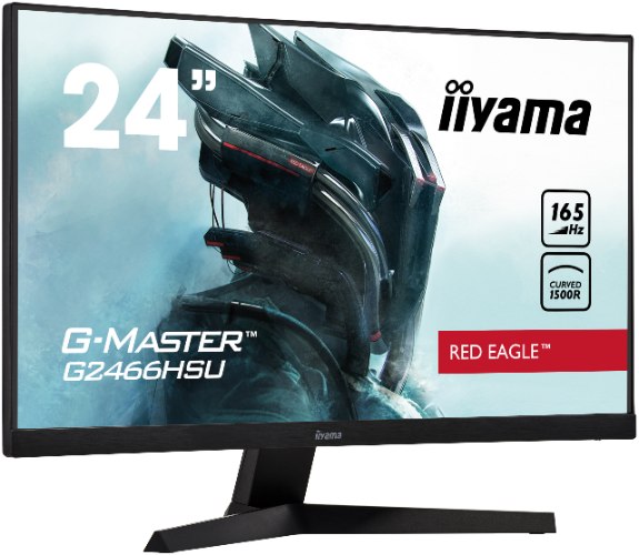 מסך קעור גיימינג IIYAMA 23.6" VA 1MS G-MASTER RED EAGLE