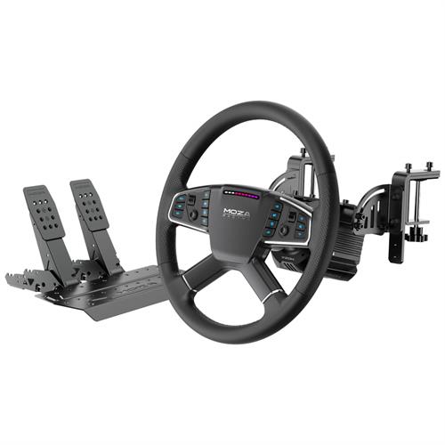 ערכת הגה ודוושות לסימולטור משאיות MOZA R5 Pro Truck