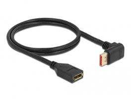 כבל מאריך Delock DisplayPort 1.4 HDR Cable 90° Upwards angled 8K 60 Hz 1 m