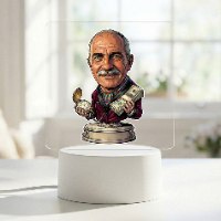 מנורת שולחן מעוצבת דגם מיליונר - מתנת פרישה אקסקלוסיבית לגבר