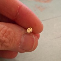 פירסינג מעיכת זהב 14k