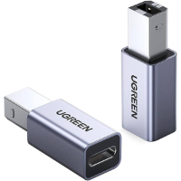 מתאם מדפסת UGREEN 20120 USB-C Female to USB-B Male Adapter