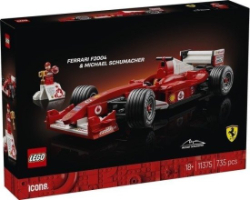 לגו טכני - מכונית  פרארי ומייקל שומאכר - LEGO  Ferrari F2004 and Michael Schumacher11375