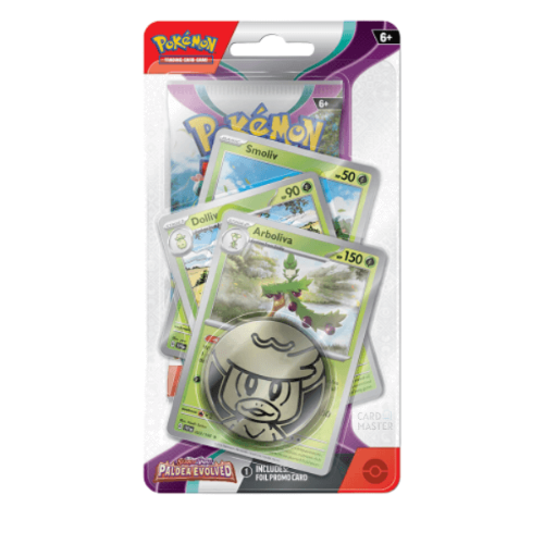 Pokemon TCG:Scarlet&Violet 2 Paldea Evolve-Arboliva Premium Checklane Blisterקלפי בליסטר סקרלט ויולט