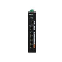 DAHUA סוויץ מוקשח 60W POE 4 פורטים + פורט SFP
