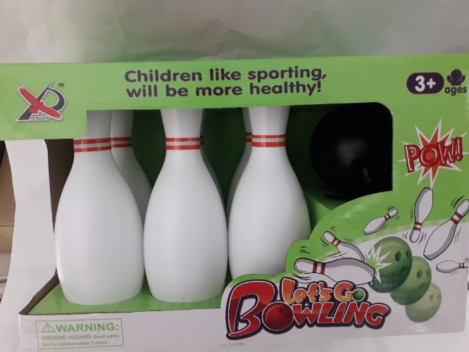 מארז באולינג לילדים הכולל 6 פינים וכדור