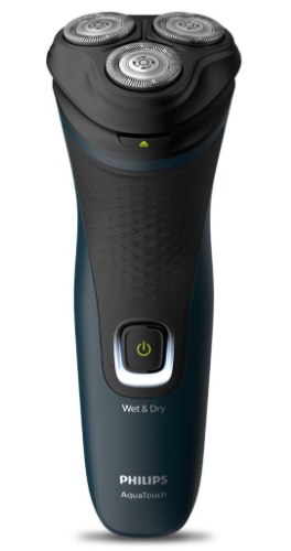 מכונת גילוח אלחוטית נטענת Philips S1121/41 - גילוח יבש או רטוב - שלושה ראשי גילוח צפים