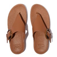 כפכף לולו חום עם אבזם פיטפלופ FITFLOP