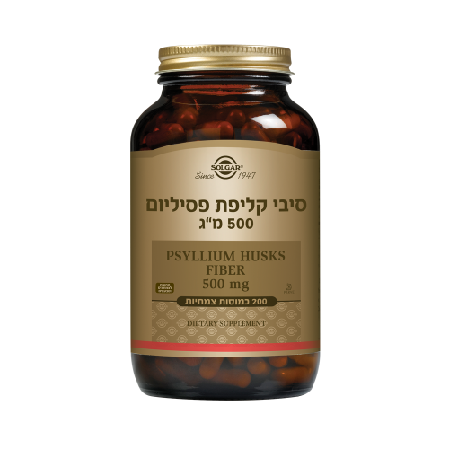 סיבי קליפת פסיליום 500 מ"ג- סולגאר