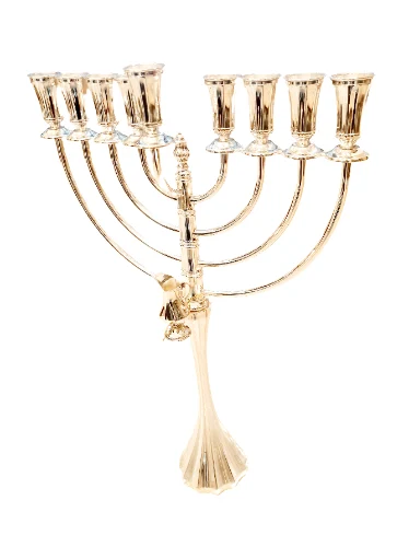 חנוכיה מכסף טהור דגם הלל -L
