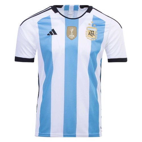 חולצת משחק ארגנטינה בית 2022 - שלושה כוכבים - זוכת המונדיאל