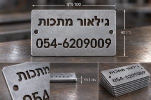 כרטיסי מתכת לקבלנים ובעלי מקצוע 20/50/100 יח'