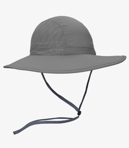 כובע מנדף רחב שוליים אפור CTR SUMMIT EXPEDITION