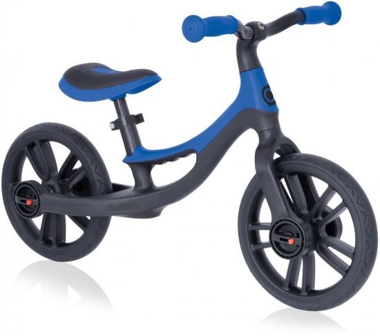 אופני איזון לילדים גלובר Globber GO Bike Elite עם גלגלי TPE ללא פנצ'רים בצבע כחול
