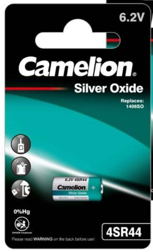 Camelion 4SR44 Silver oxide 6.2V סוללה למצלמות  4SR44, PX28