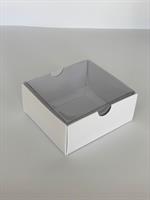 קופסה מכסה שקוף 10-9-4.5- לבן
