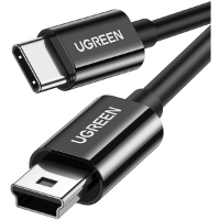 כבל  UGREEN USB Type C to Mini USB B Cable BlacK 1M