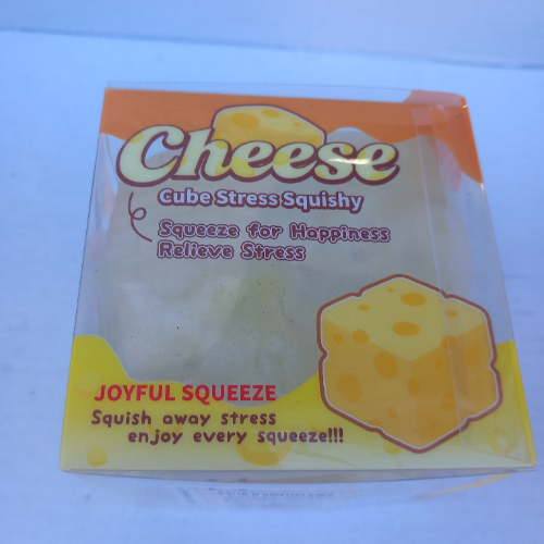 סקווישי קובייה גבינה שקופה וזלין - Transparent Vaseline Cheese Cube Squishy TG-364-7