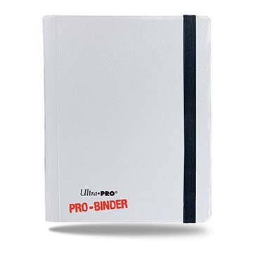 Ultra pro 4-Pocket White PRO-Binder אלבום פוקימון 4 כיסים 160 קלפים