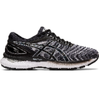 ASICS|אסיקס- ג'ל נימבוס 22 GEL NIMBUS פיוטר - גברים- שחור לבן מעוצב (EXTRA WIDE- אקסטרא רחב)