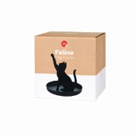 ארגונית מתכת לטבעות ותכשיטים חתול Feline - מארז לא מושלם