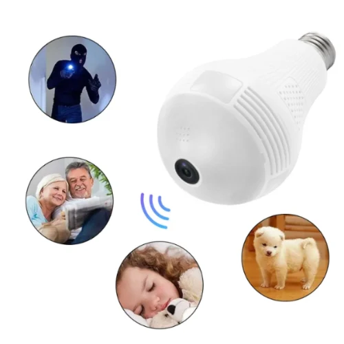 מצלמת אבטחה נסתרת במנורת תקרה CamLamp