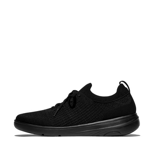 סניקרס סליפ און בד ארוג שחור פיטפלופ FITFLOP