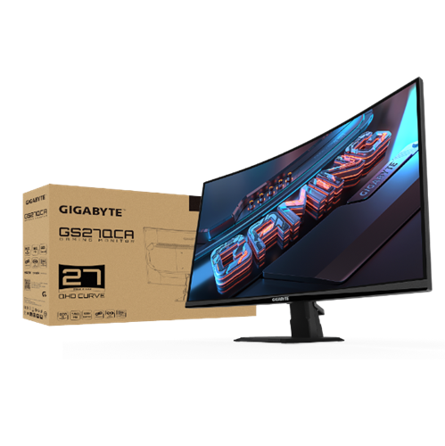 מסך קעור Gigabyte GS27QCA VA 180hz QHD HDR Ready AMD FreeSync