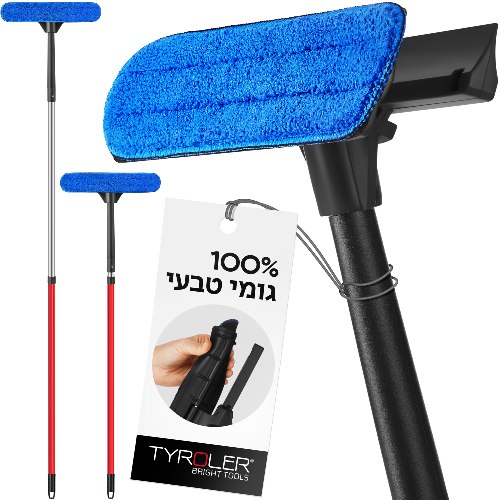 מנקה חלונות גבוהים – גומי, 1.77 מטר